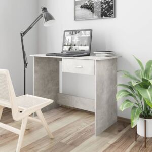 VidaXL Radni stol siva boja betona 100 x 50 x 76 cm od iverice