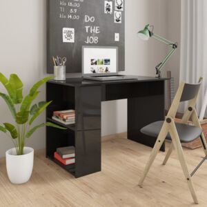 VidaXL Radni stol visoki sjaj crni 110 x 60 x 73 cm od iverice