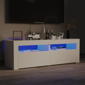 VidaXL TV ormarić s LED svjetlima bijeli 120 x 35 x 40 cm