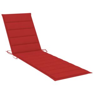VidaXL Jastuk za ležaljku za sunčanje crveni 200x50x4 cm od tkanine