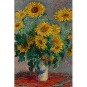 Poster Claude Monet - Bouquet of Sunflowers, (61 x 91,5 cm)