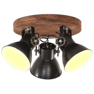 VidaXL Industrijska stropna svjetiljka 25 W tamnocrna 42 x 27 cm E27