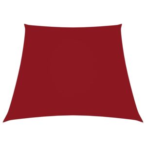 VidaXL Jedro za zaštitu od sunca od tkanine trapezno 4/5 x 4 m crveno