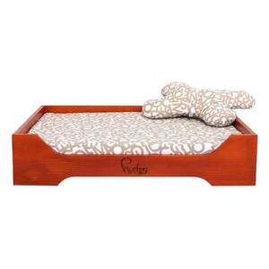 Drveni krevet za pse s jastukom Astor 90x70x20cm