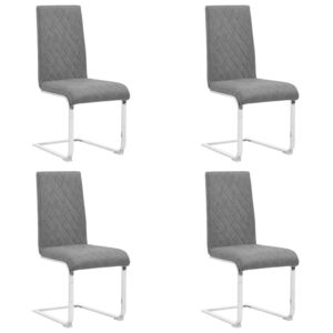VidaXL Konzolne blagovaonske stolice od umjetne kože 4 kom sive