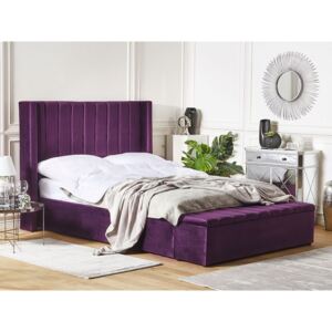 Krevet YZ3577 140 x 200 cm, Boja: Purpurna boja