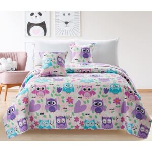 Dječji prekrivač za krevet OWLS 140 x 200 cm (Prekrivač za)