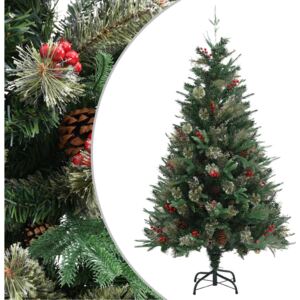 VidaXL Božićno drvce sa šiškama zeleno 150 cm PVC i PE