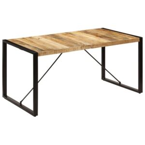 Blagovaonski stol od masivnog drva manga 160 x 80 x 75 cm