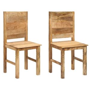 Blagovaonske stolice od masivnog drva manga 2 kom