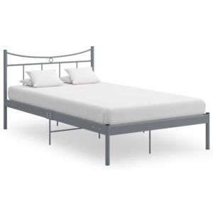 VidaXL Okvir za krevet sivi od metala i šperploče 120 x 200 cm