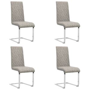 VidaXL Konzolne blagovaonske stolice svjetlosive 4 kom umjetna koža