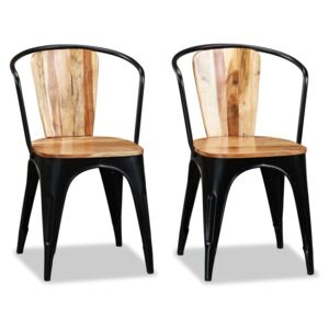 VidaXL Blagovaonske stolice od masivnog bagremovog drva 2 kom