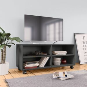 VidaXL TV ormarić s kotačima sivi 90 x 35 x 35 cm od iverice