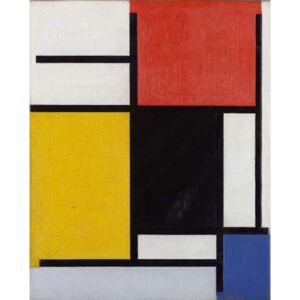 Mondrian, Piet - Composition with red Reprodukcija umjetnosti