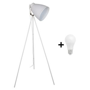 Solight WA001-W - LED Stojeća lampa MILANO 1xE27/8W/230V bijela 145cm