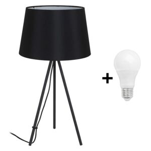 Solight WA005-B - LED stolna lampa MILANO 1xE27/8W/230V crna 56cm
