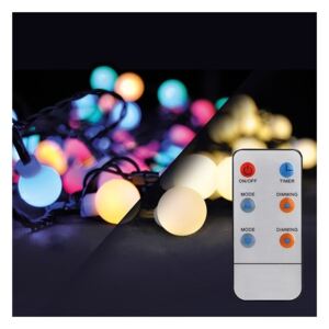 Solight 1V08-RGB - LED RGB Prigušive božićne lampice vanjske 15 m 100xLED/230V + daljinski upravljač