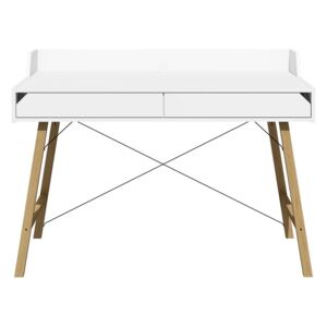 Bijeli pisaći stol Lotta BELLAMY, širina 132 cm