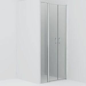 VidaXL Vrata za tuš-kabinu prozirna ESG 100 x 185 cm