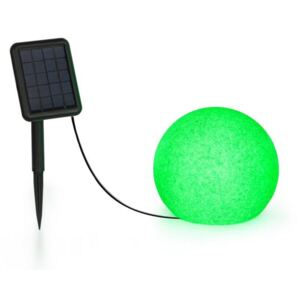 Blumfeldt Shinestone Solar 20, kuglasta svjetiljka, solarna ploča, Ø 20cm, RGB-LED, IP68, baterija