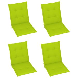 VidaXL Jastuci za vrtne stolice 4 kom jarko zeleni 100 x 50 x 4 cm