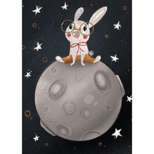 Ilustracija Rabbit on the moon, Nelli Suneli