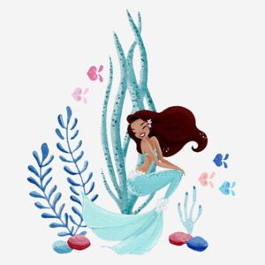 Ilustracija Mermaid underwater, Fantom Fifi Art