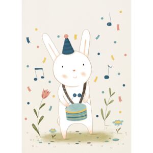 Ilustracija Musical rabbit, Judith Loske