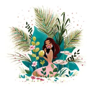 Ilustracija Tiki Coco Girl, Fantom Fifi Art