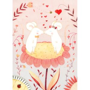 Ilustracija Valentine's Day Bunny, Judith Loske