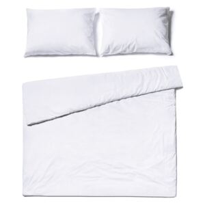 Bijela pamučna posteljina za bračni krevet Le Bonom, 160 x 200 cm