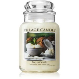 Village Candle Coconut Vanilla mirisna svijeća (Glass Lid) 602 g