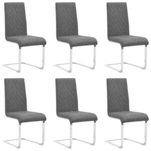 VidaXL Konzolne blagovaonske stolice od umjetne kože 6 kom crne