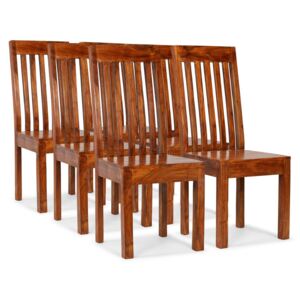 VidaXL Blagovaonske stolice od masivnog drva i šišama 6 kom moderne
