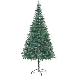 VidaXL Umjetno Božićno Drvce sa Šišarkama 210 cm