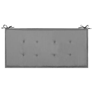 VidaXL Jastuk za vrtnu klupu crno-sivi 100 x 50 x 3 cm
