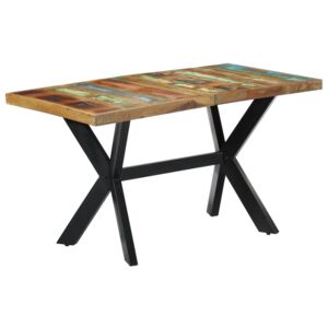 VidaXL Blagovaonski stol od masivnog obnovljenog drva 140 x 70 x 75 cm