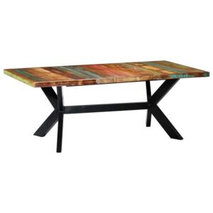 VidaXL Blagovaonski stol od masivnog obnovljenog drva 200x100x75 cm