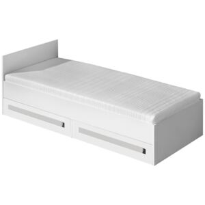 Krevet RMS2 Bijela + sjajni bijeli + siva 90 x 200 cm