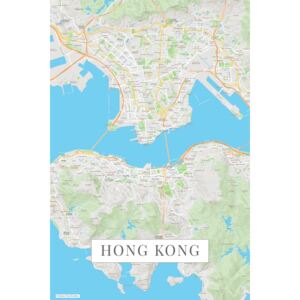 Karta Hong Kong color | FAVI.hr