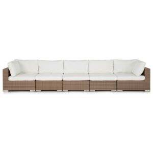 Vrtna sofa VG4890 Bež + bijela