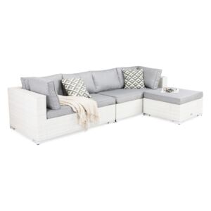 Vrtna sofa VG5614 Bijela + siva