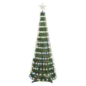 LED RGB Božićno drvce sa svjetlosnim lancem 304xLED/16 načina rada 1,8m + DU