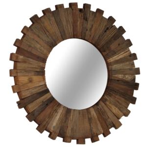 VidaXL Zidno ogledalo od masivnog obnovljenog drva 50 cm