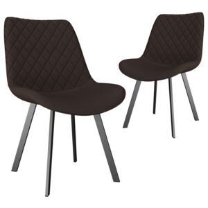 VidaXL Blagovaonske stolice od umjetne kože 2 kom smeđe