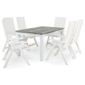Stol i stolice set VG4018 Bijela + siva