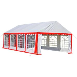 Šator za zabave 8 x 4 m crveni