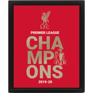 Uramljeni poster Liverpool FC - Champions 19/20
