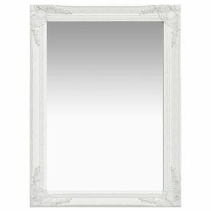 VidaXL Zidno ogledalo u baroknom stilu 60 x 80 cm bijelo